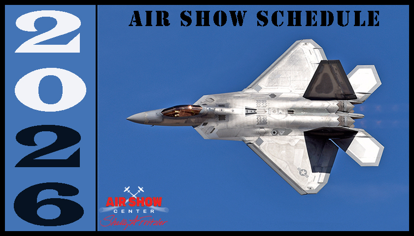 USAF F-22 Raptor Demonstration Team schedule graphic