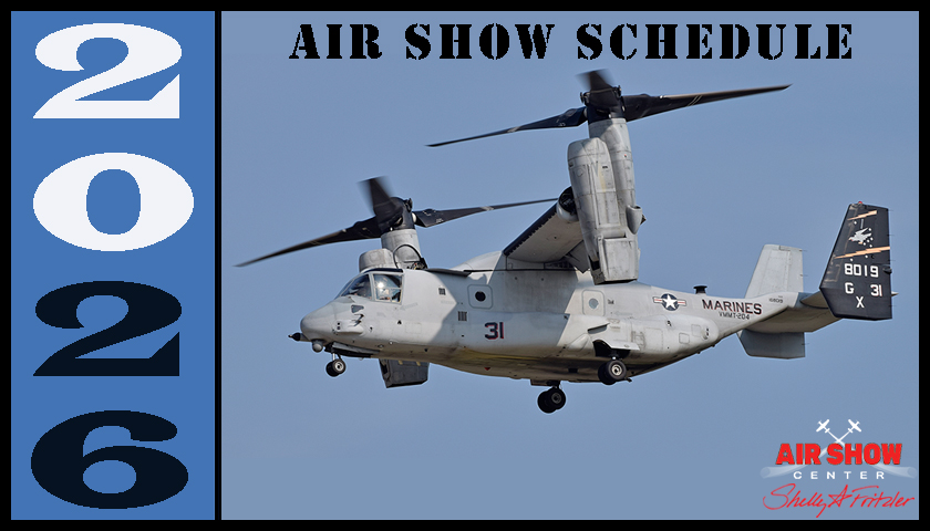 USMC MV-22 Osprey Demonstration schedule graphic
