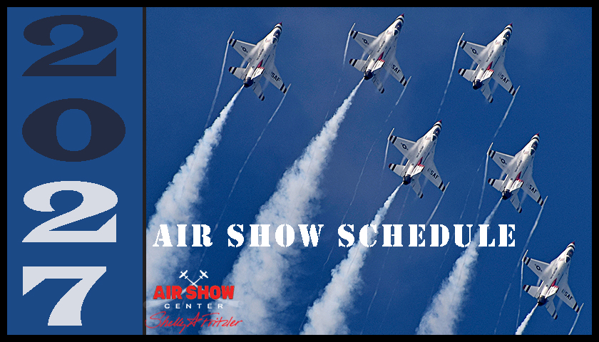USAF Thunderbirds schedule graphic