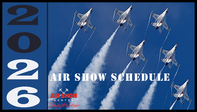 USAF Thunderbirds schedule graphic